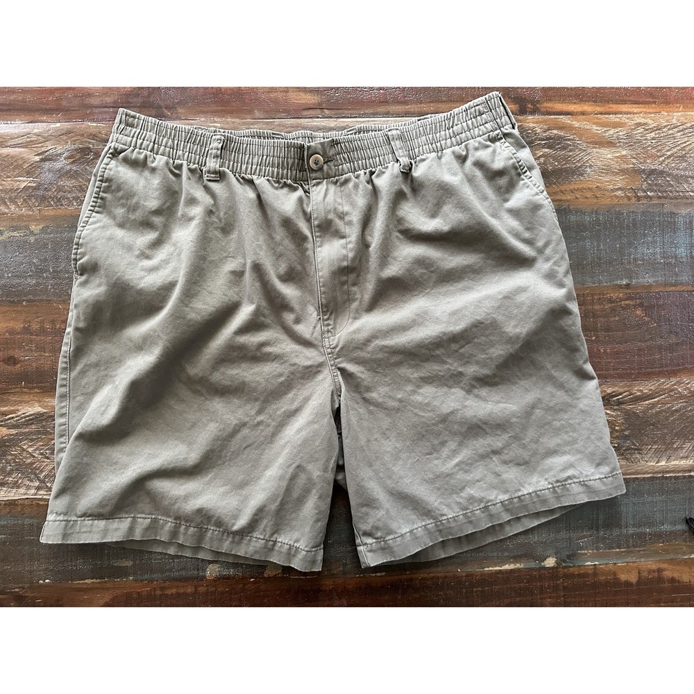 HB By DXL Men's 1X Waist Mushroom Chino Elastic Waist Stretch Shorts | SKU 0026